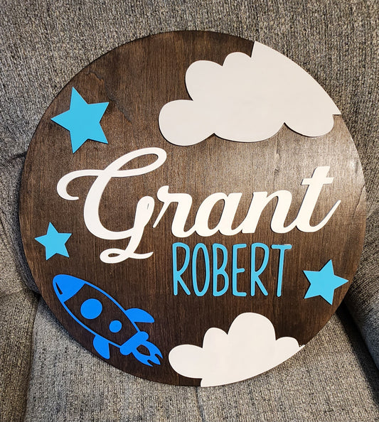 Custom Nursery Name Sign
