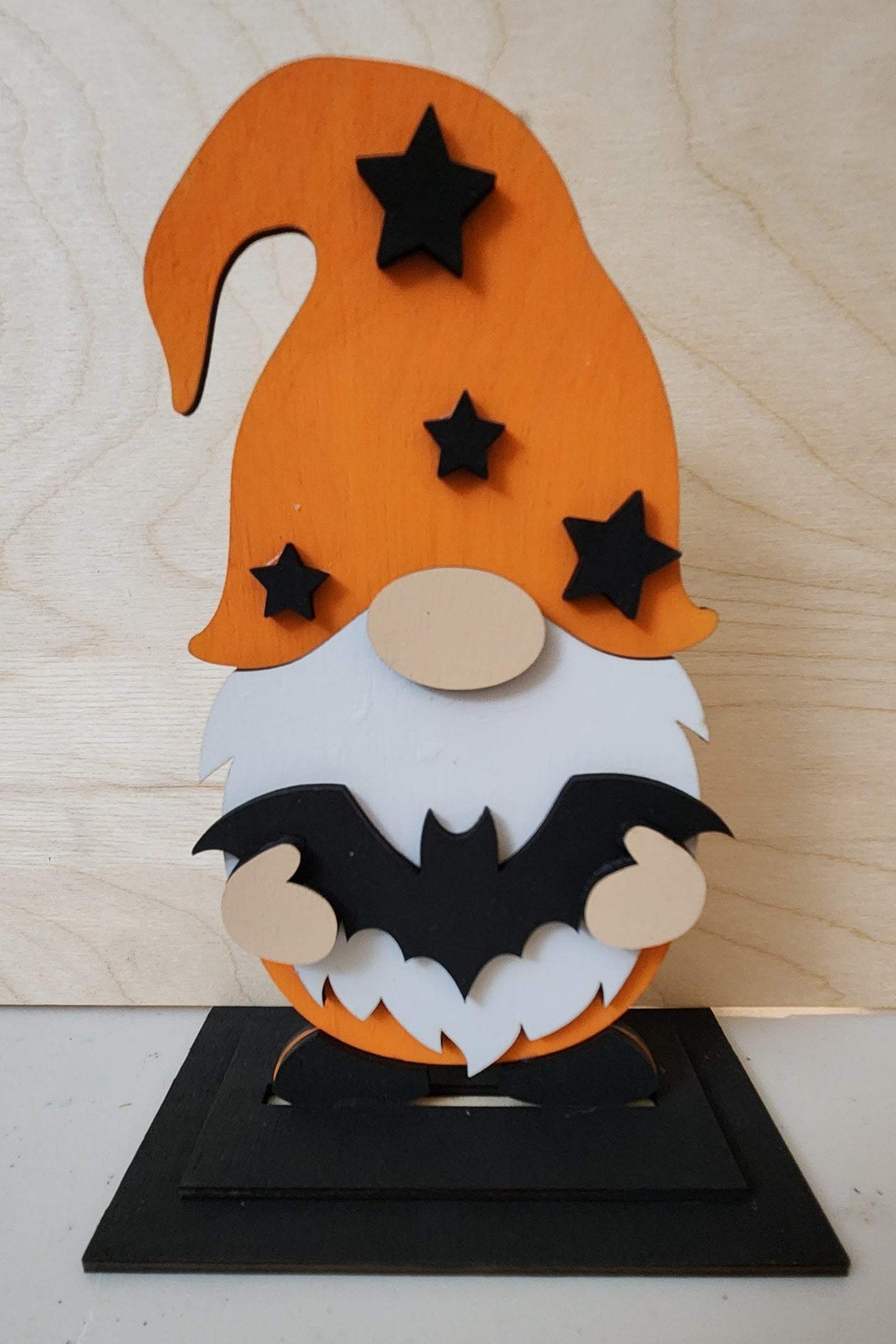 Standing Gnome holding Bat