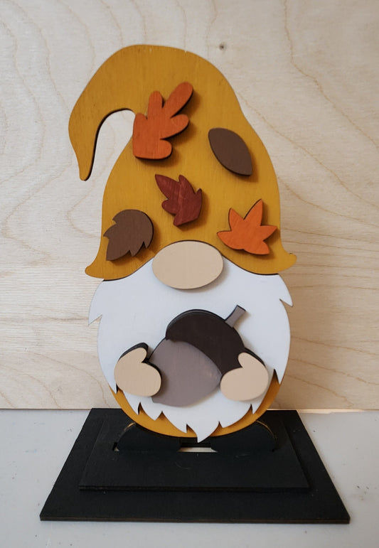 Standing Fall Gnome with Acorn