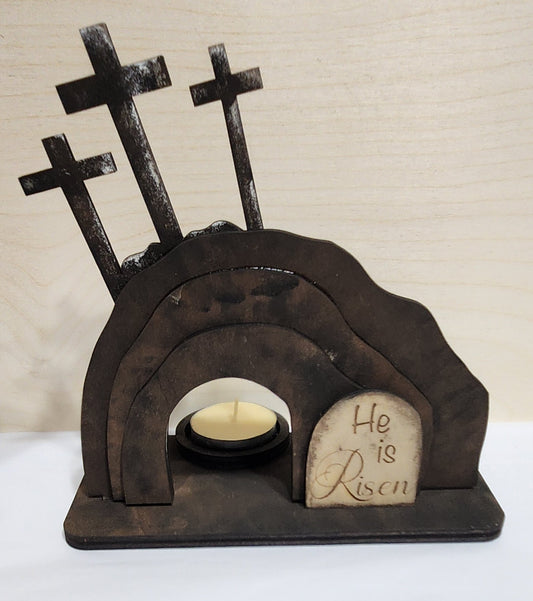 Empty Tomb Candle Holder