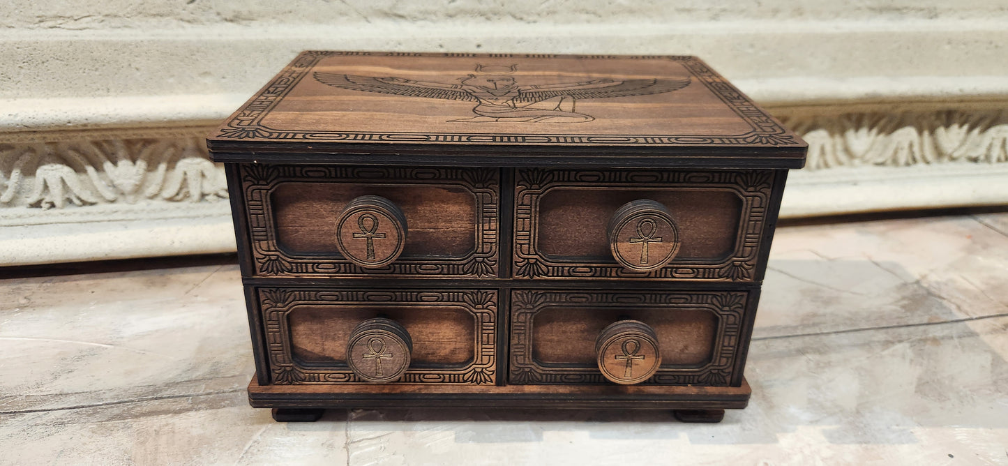 4 Drawer Ornate Box