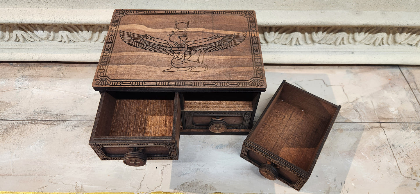 4 Drawer Ornate Box