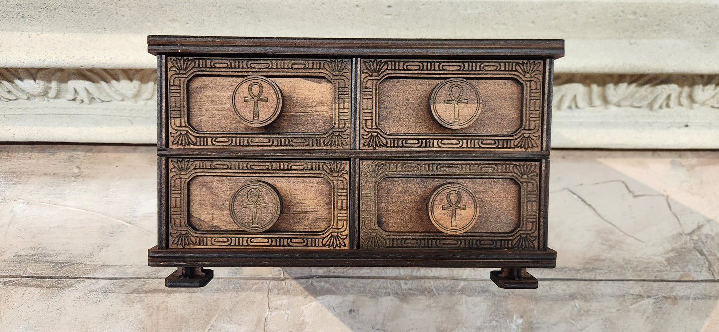 4 Drawer Ornate Box
