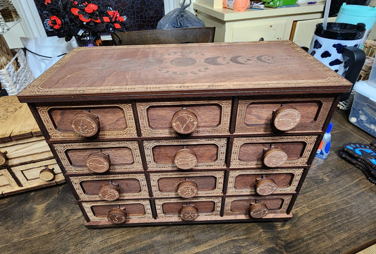 12 Drawer Ornate Box
