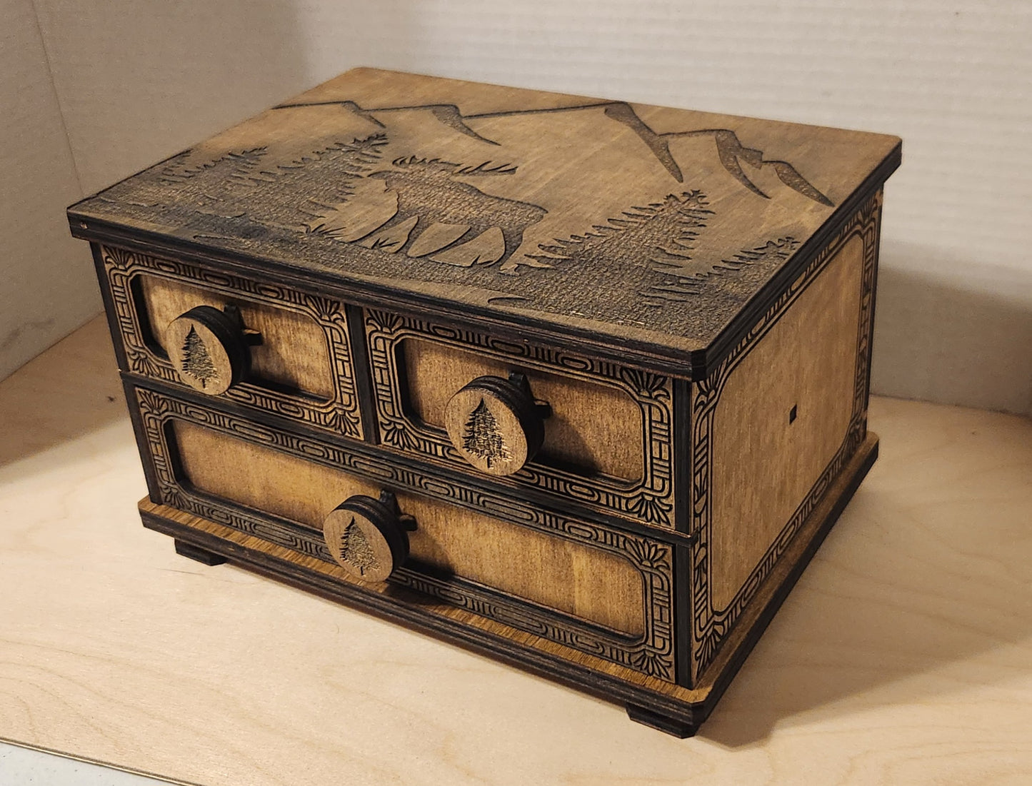 3 Drawer Ornate Box