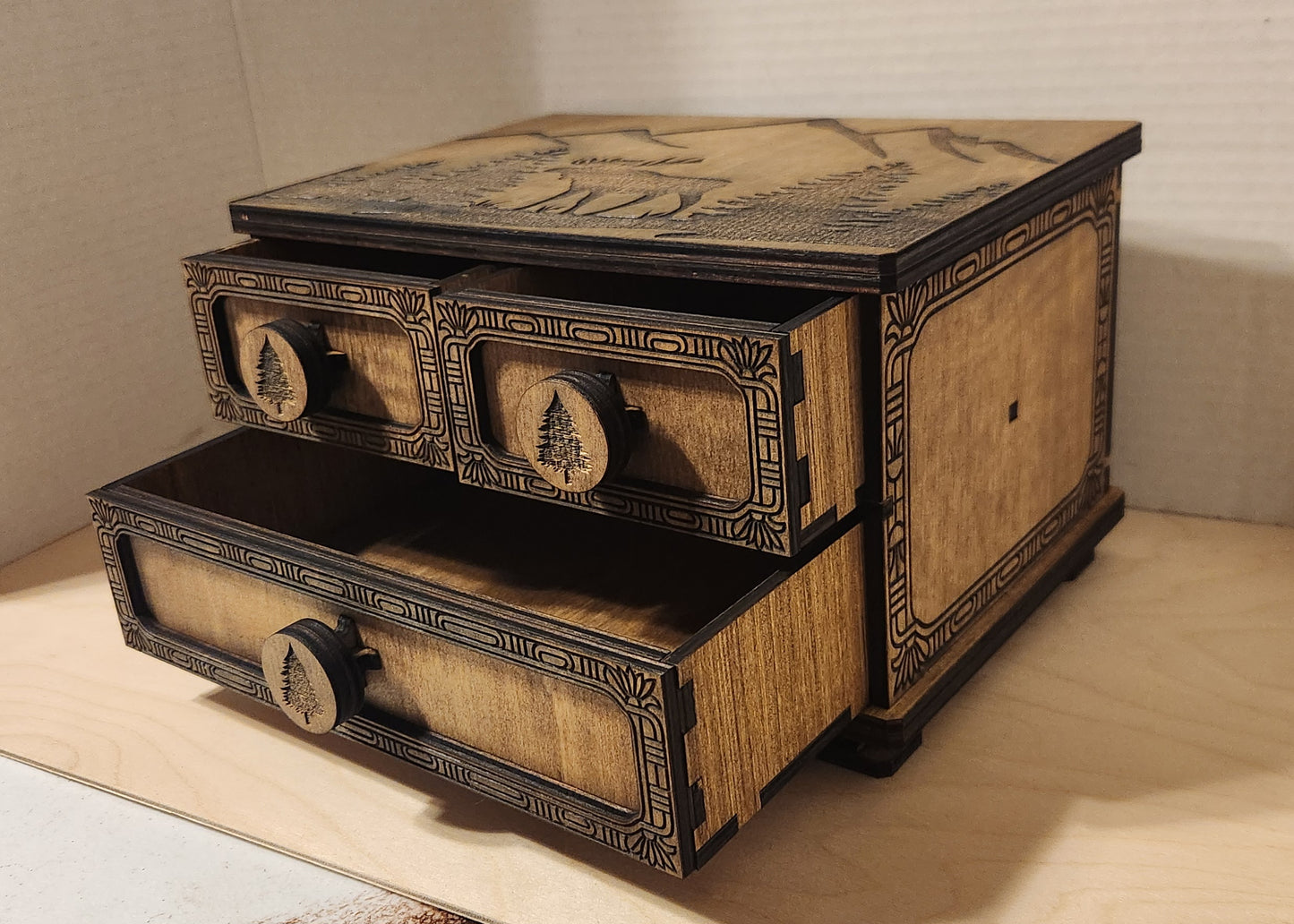 3 Drawer Ornate Box